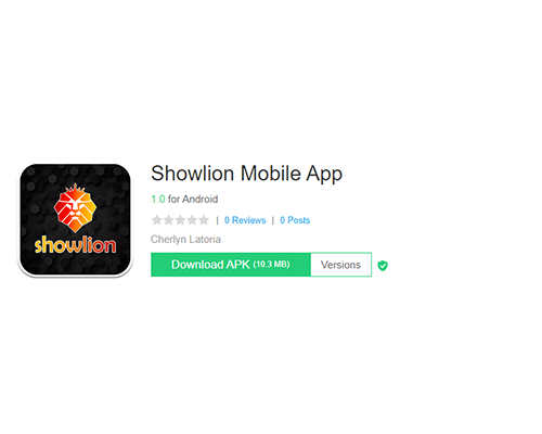 Steps to follow to download the showlion apk for android