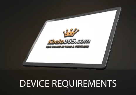khelo365 requirements for mobile devices