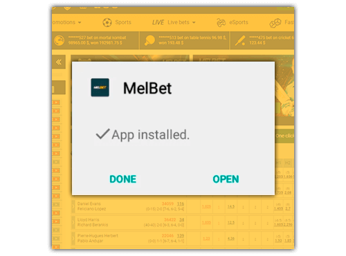 Melbet India App Installation