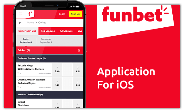 funbet application for iOS
