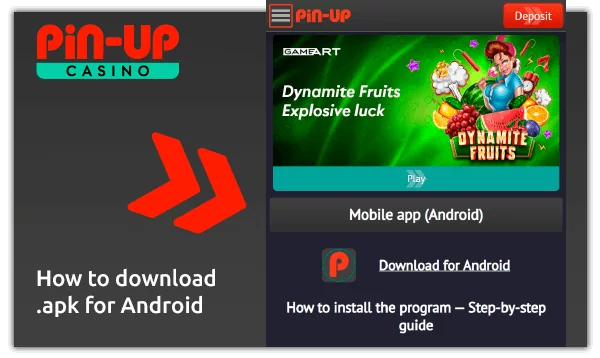 how to download pinup for android