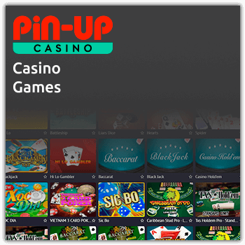 pinup casino games