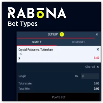 rabona bet types
