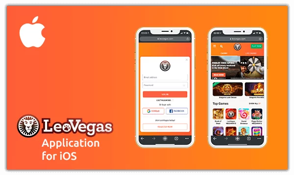 Leovegas app for iOs - ipad and iPhone