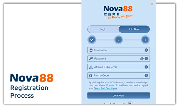 nova88 registration process