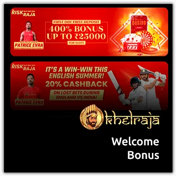 khelraja welcome bonus
