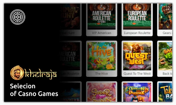 Selection of casino games