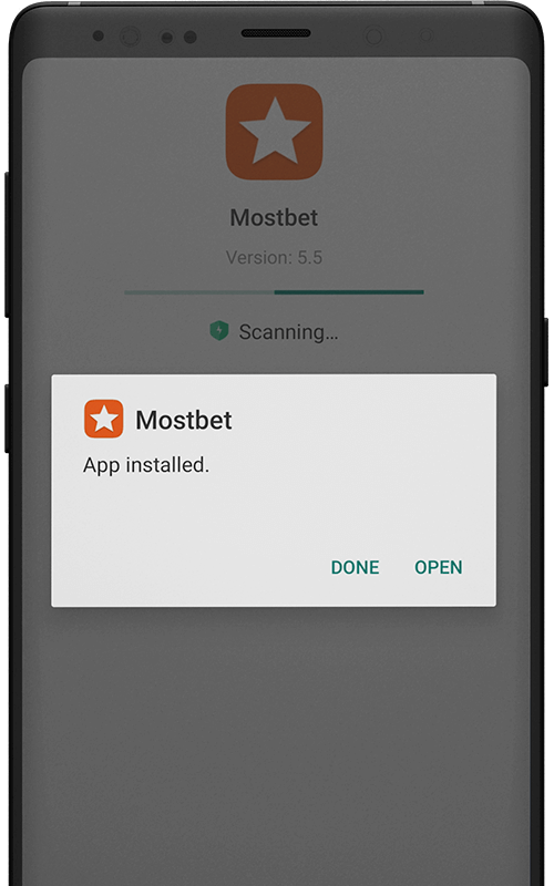mostbet step 5. Complete downloading