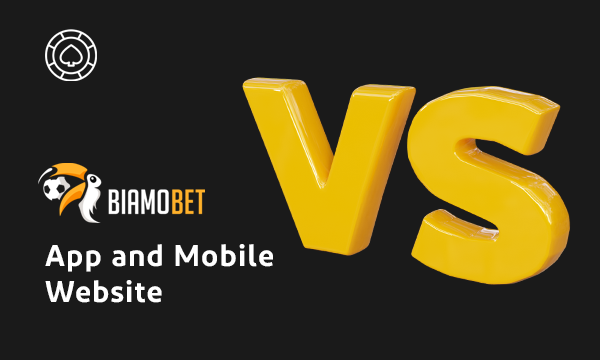 What is the difference between the app and the mobile version of Biamobet