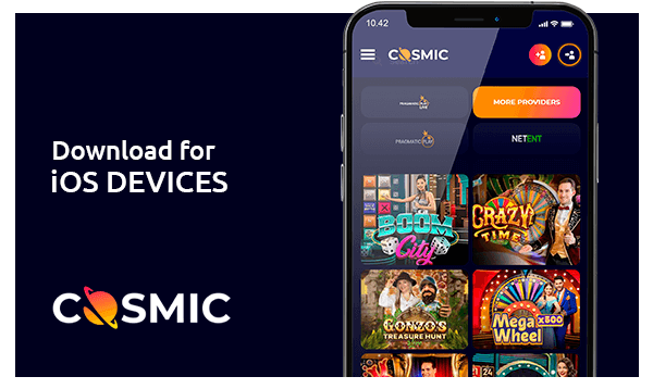 Download Cosmic slot app for iOS Devices