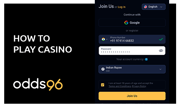 odds96 how to play casino