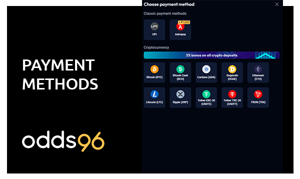 odds96 paymant methods