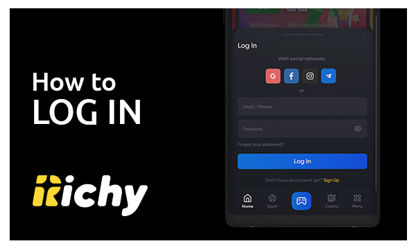 How to Log in to the Richy Casino App