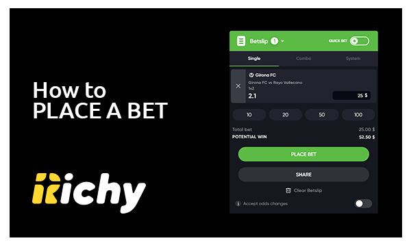 How to Place a Bet at Richy Casio Sports Betting