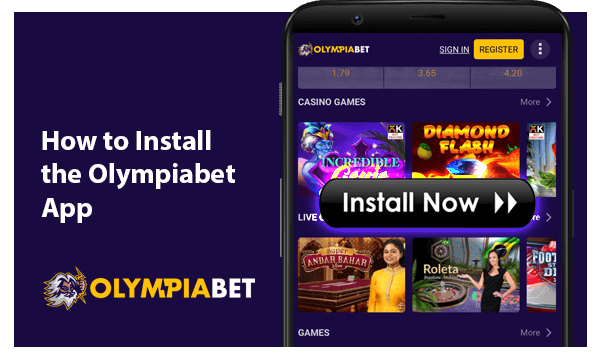 Short instruction how to Install the Olympiabet App