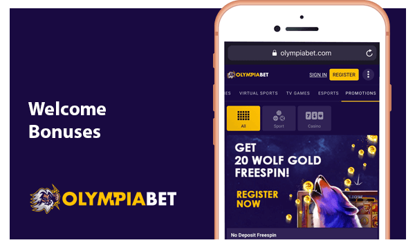 Information about Welcome Bonuses in the Olympiabet App