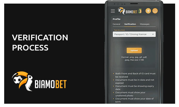 biamobet casino verification process