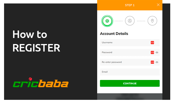 How to register at the Cricbaba App