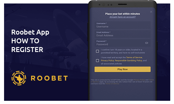 How to Register at the Roobet App