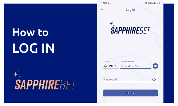 How to login at the sapphirebet app