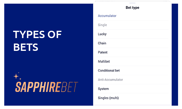 sapphirebet types of bets