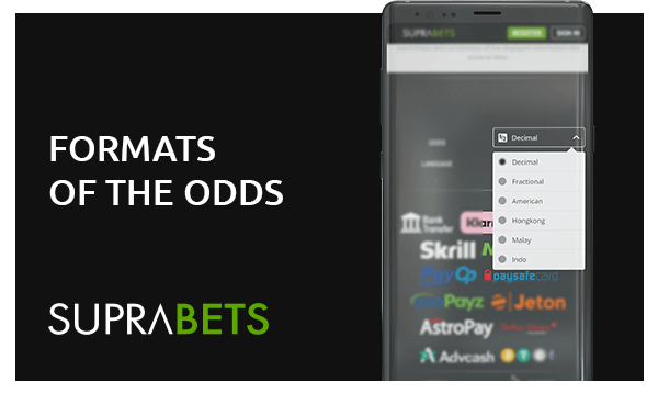 suprabets app formats of the odds